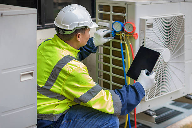 Professional Hvac technician working in La Follette, TN